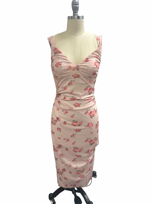 ANTHROPOLOGIE NWT!  MARE ROSE PRINT RUSHED SIDES MINI SIZE: S