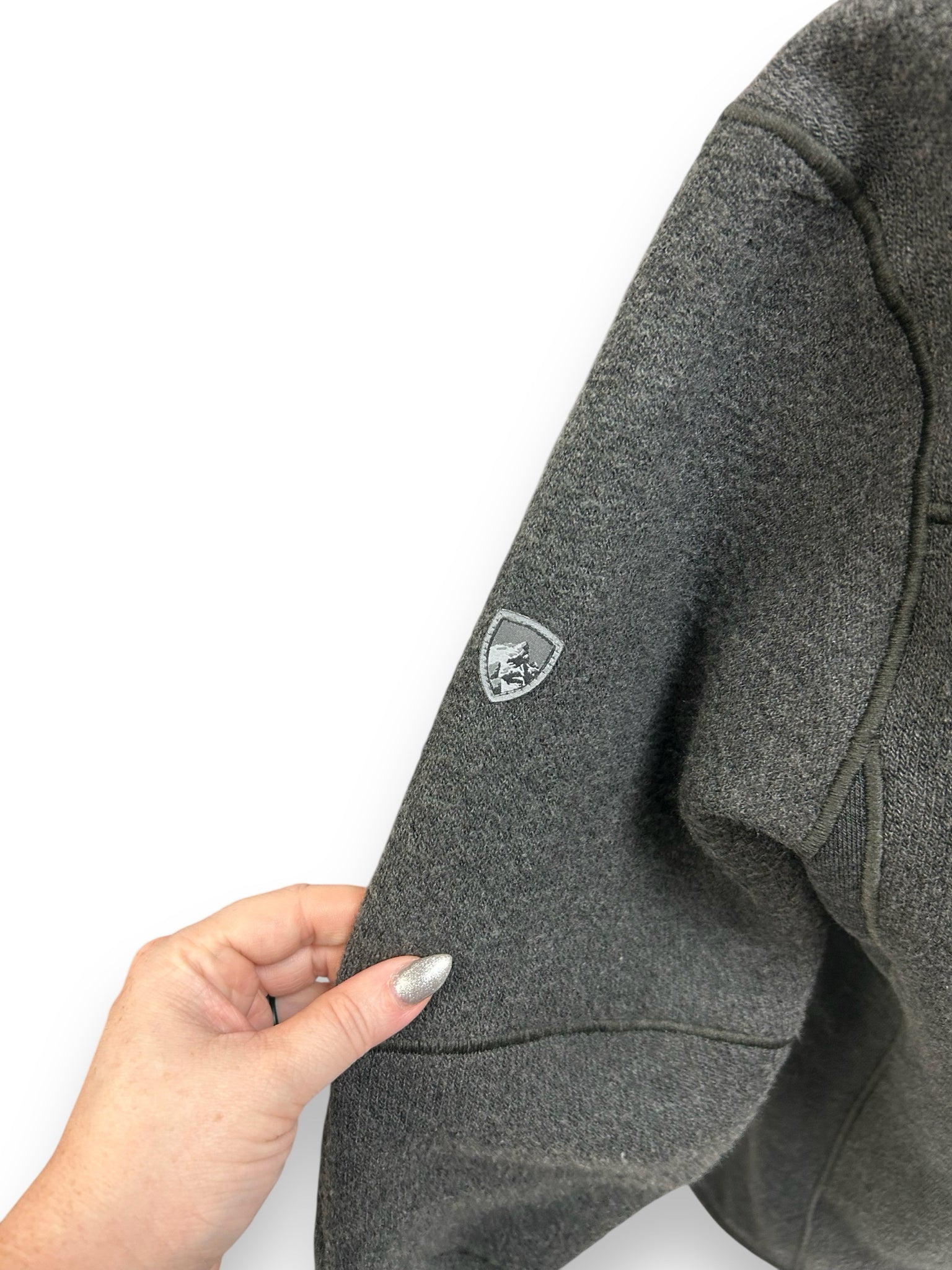 KUHL INTERCEPTR FULL ZIP FLEECE JACKET GRAY SIZE MEDIUM