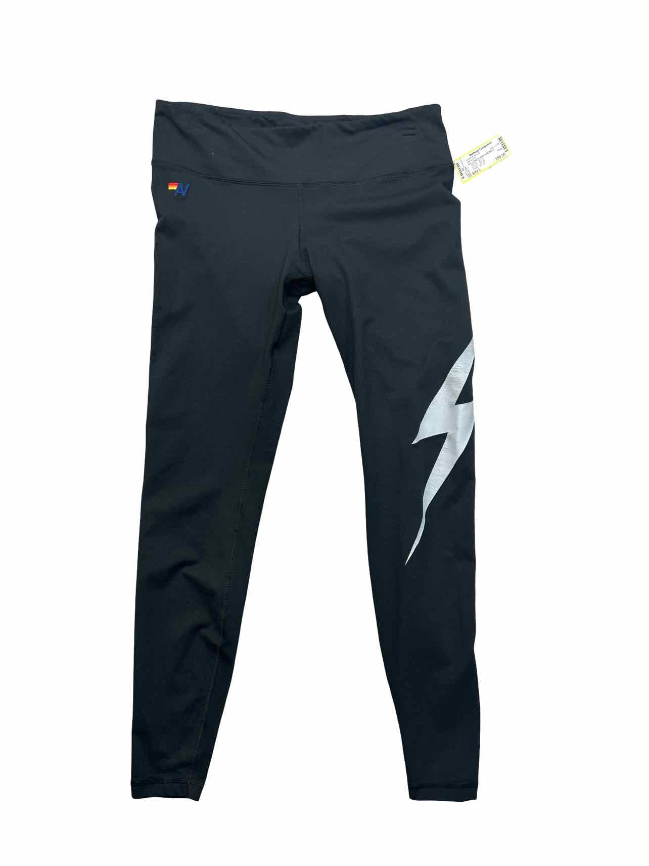 AVIATOR NATION FULL LENGTH HIGH RISE BOLT LEGGING SIZE: L