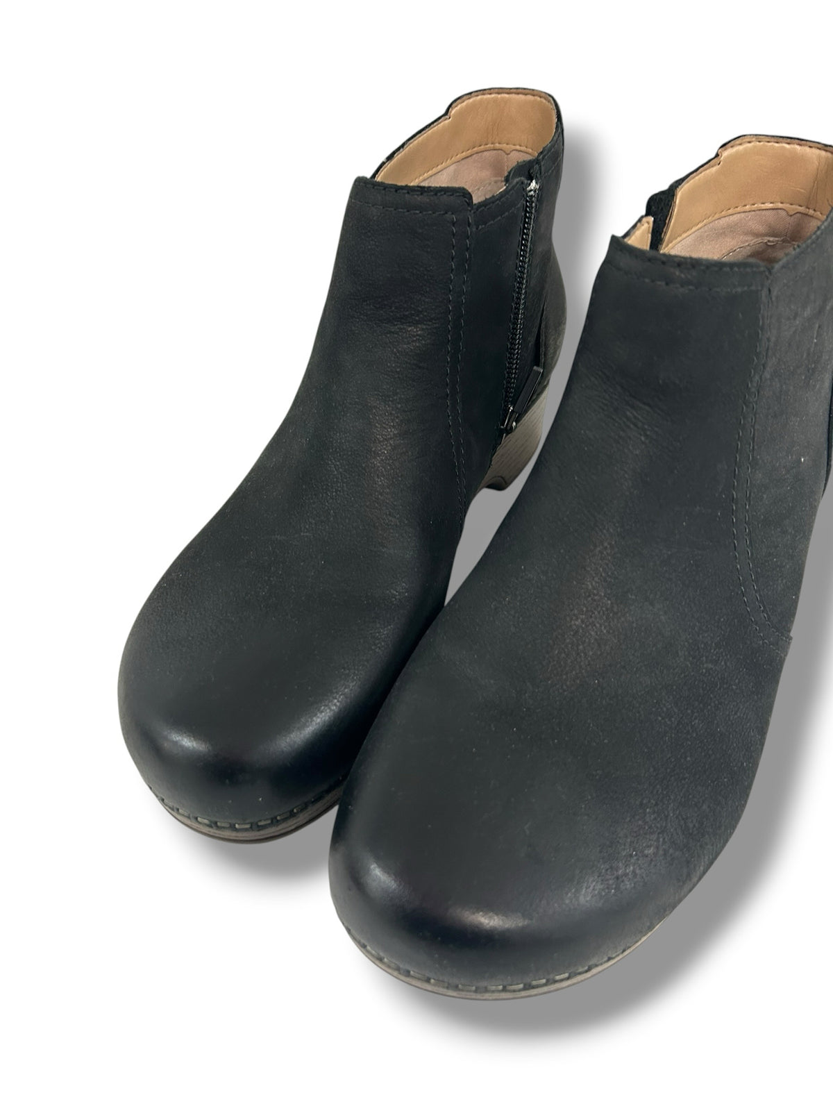 NEW IN BOX DANSKO BARBARA BLACK LEATHER ANKLE BOOTIES SIZE 40 US 9.5
