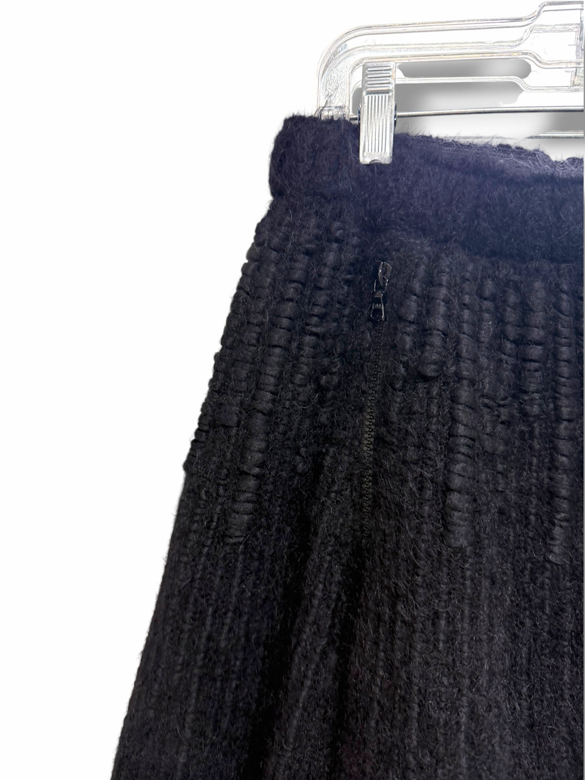 NWT GARMENTORY BOBOUTIC VOLCANO BLACK KNIT MOHAIR MIDI SKIRT SIZE XS