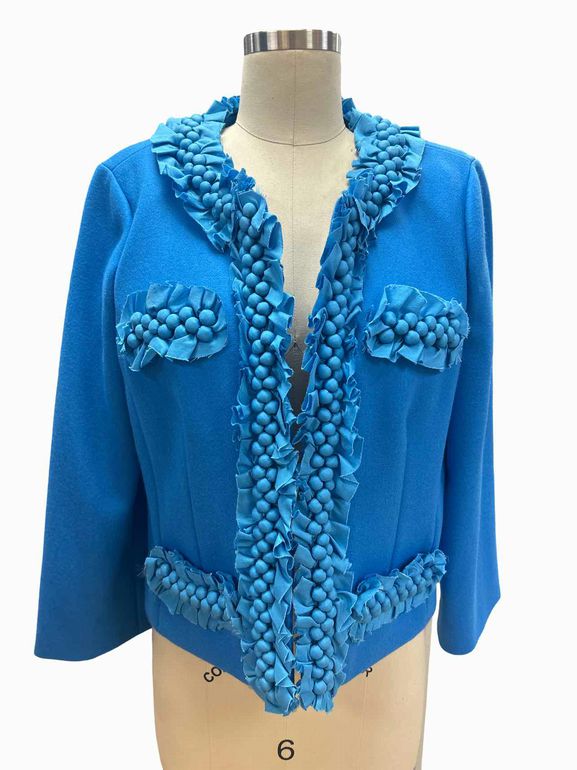 JCREW WOOL SILK BERRY TRIM ASTRID CROP SIZE: 12