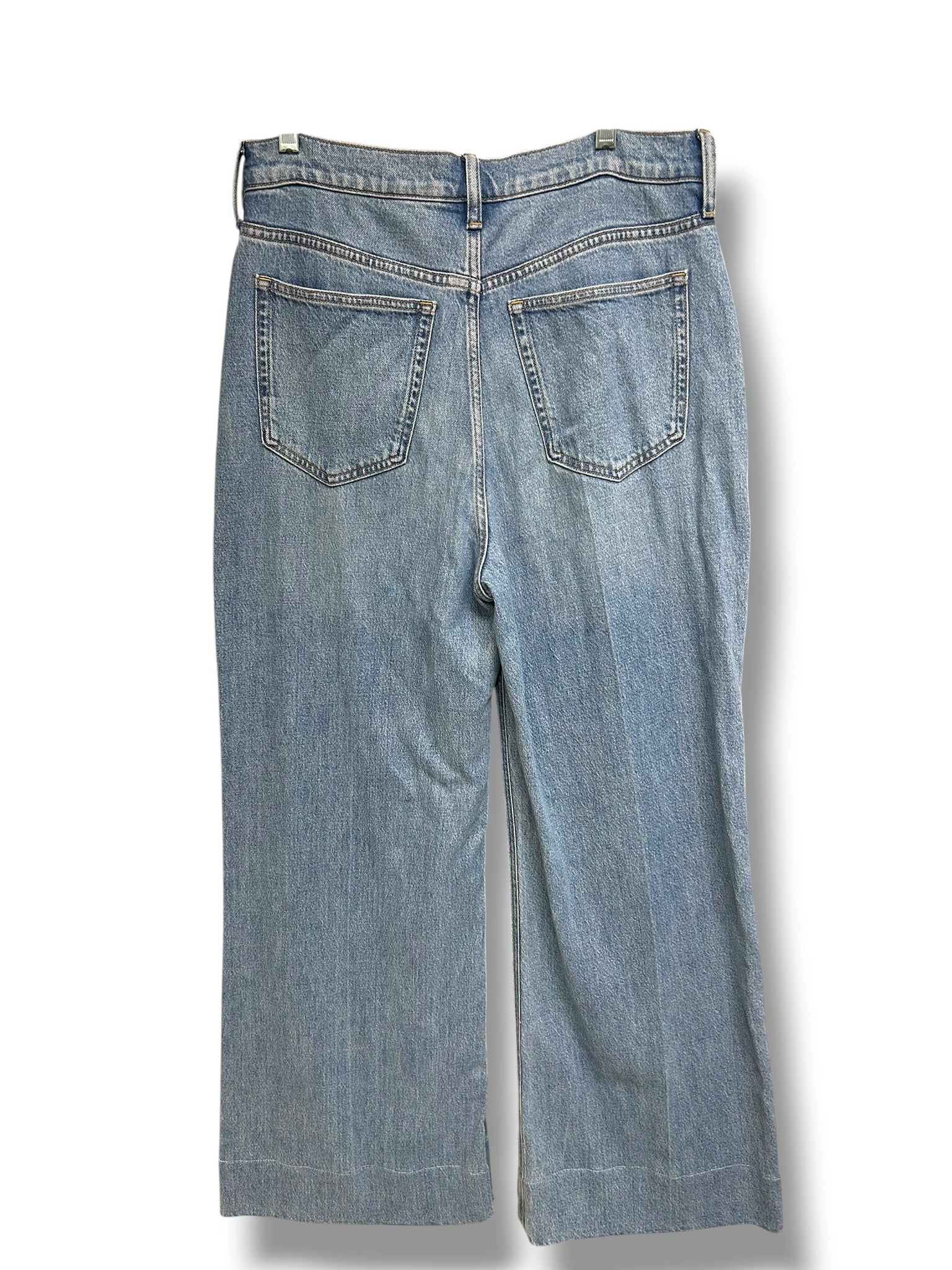 NWT J.CREW WIDE LEG MEDIUM WASH TROUSER JEANS SIZE 29
