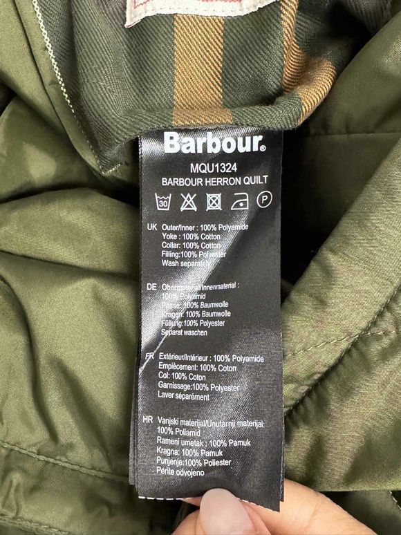 BARBOUR NWT! ANNANDALE QUILTED OLIVE JACKET SIZE M