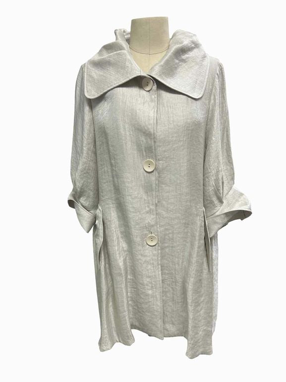 DAMEE INC. ROSIE SHIMMER SWING JACKET SIZE: L
