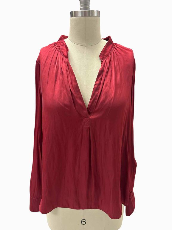 ZADIG & VOLTAIRE TINK SATIN BLOUSE SIZE: M