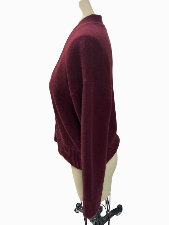 VINCE BOXY WOOL AND CASHMERE CARDIGAN SIZE: M