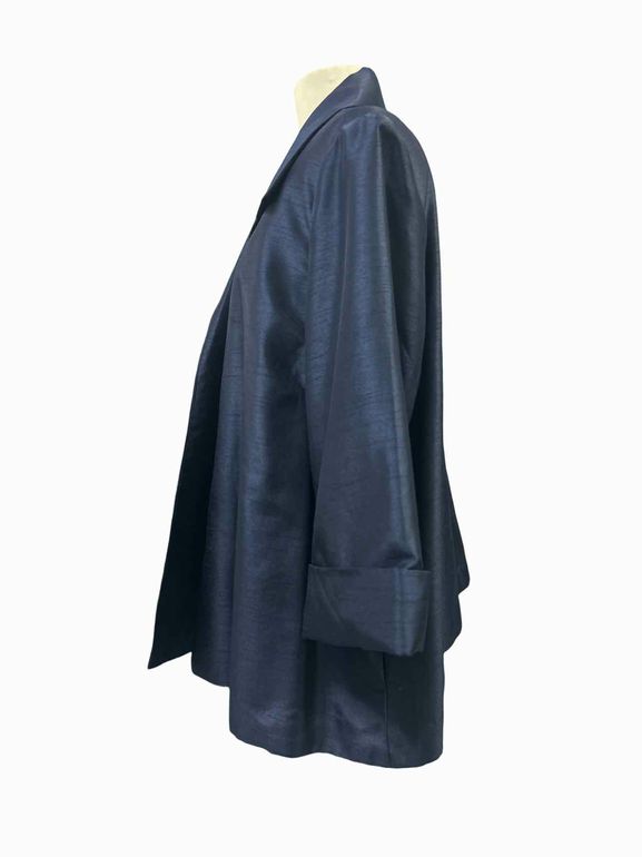 CHICOS NWT SHANTUNG SATIN TOPPER JACKET SIZE: XL