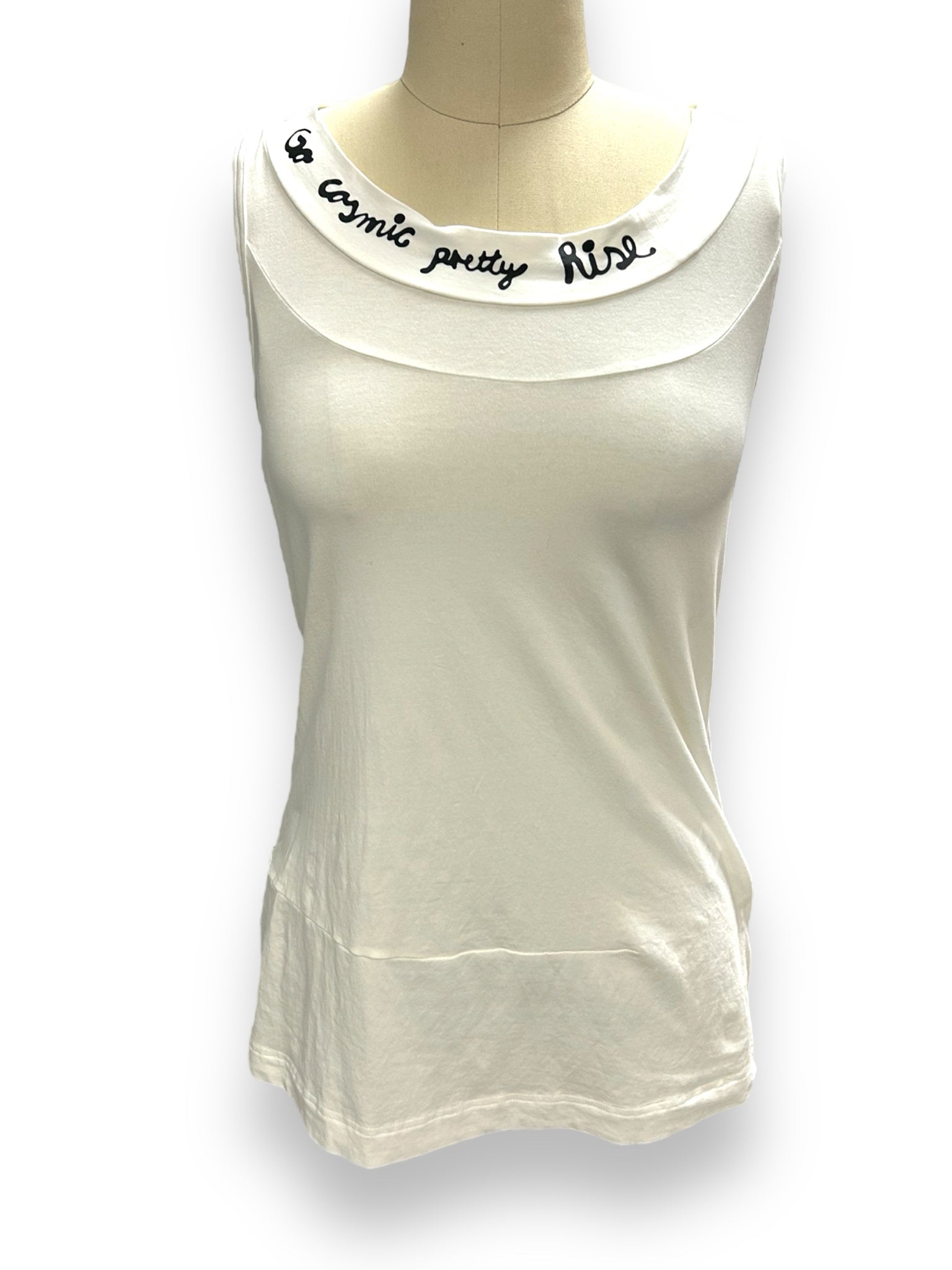 RUNDHOLZ BLACK LABEL KASIMIRA SLEEVELESS TOP WHITE SIZE XS