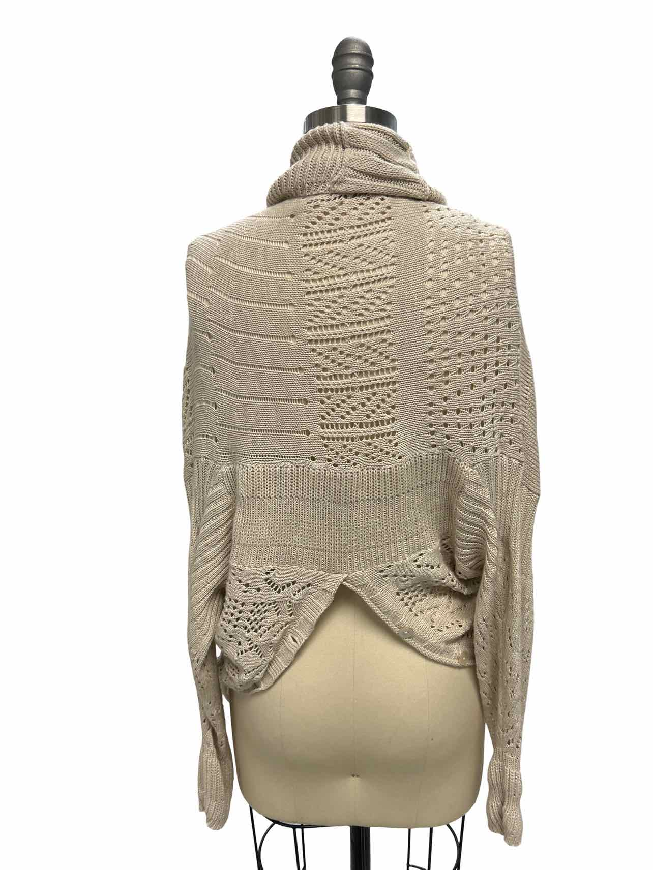 GARY GRAHAM  100% COTTON HAND KNIT DROP SHOULDER TOP SIZE: S