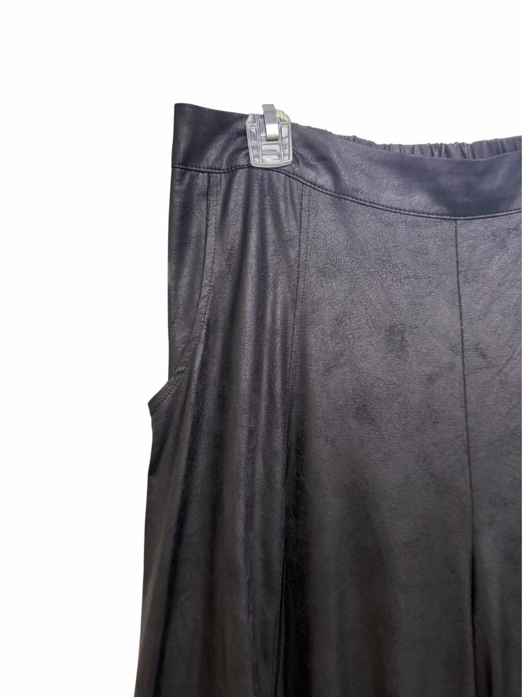 NWT KOZAN JADE BLACK FAUX LEATHER ART TO WEAR PANTS SIZE XL