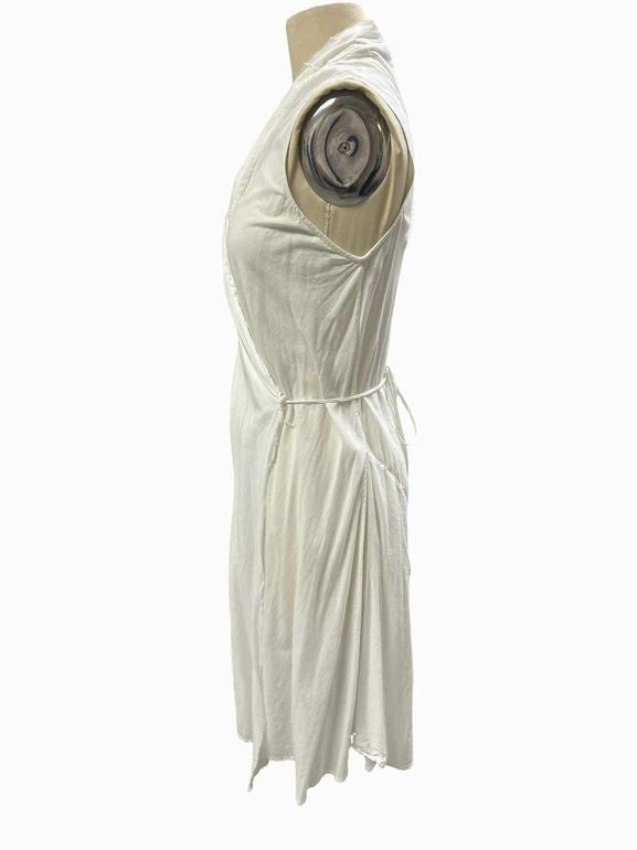 HAZEL BROWN 100% COTTON TISSUE WRAP DRESS SIZE: 2