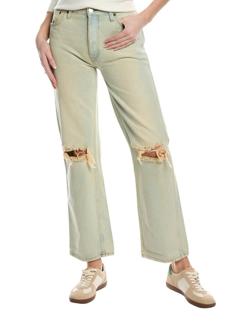 NEW RE/DONE 90'S HIGH RISE LOOSE NATSONDISTRE JEAN SIZE 25