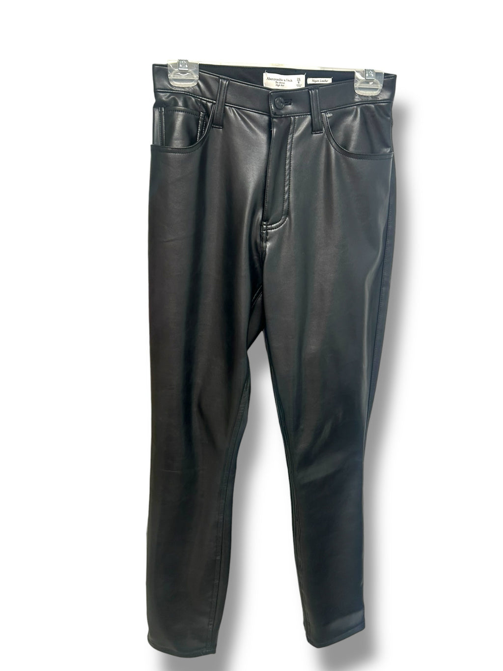 ABERCROMBIE & FITCH CURVE LOVE THE SKINNY HIGH RISE FAUX LEATHER PANT SIZE 6 - WEARHOUSE  CONSIGNMENT