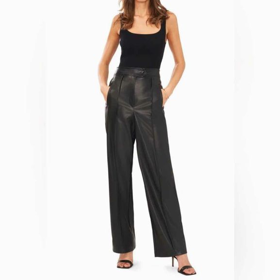 HALOGEN FAUX LEATHER TROUSER PANT SIZE: 12