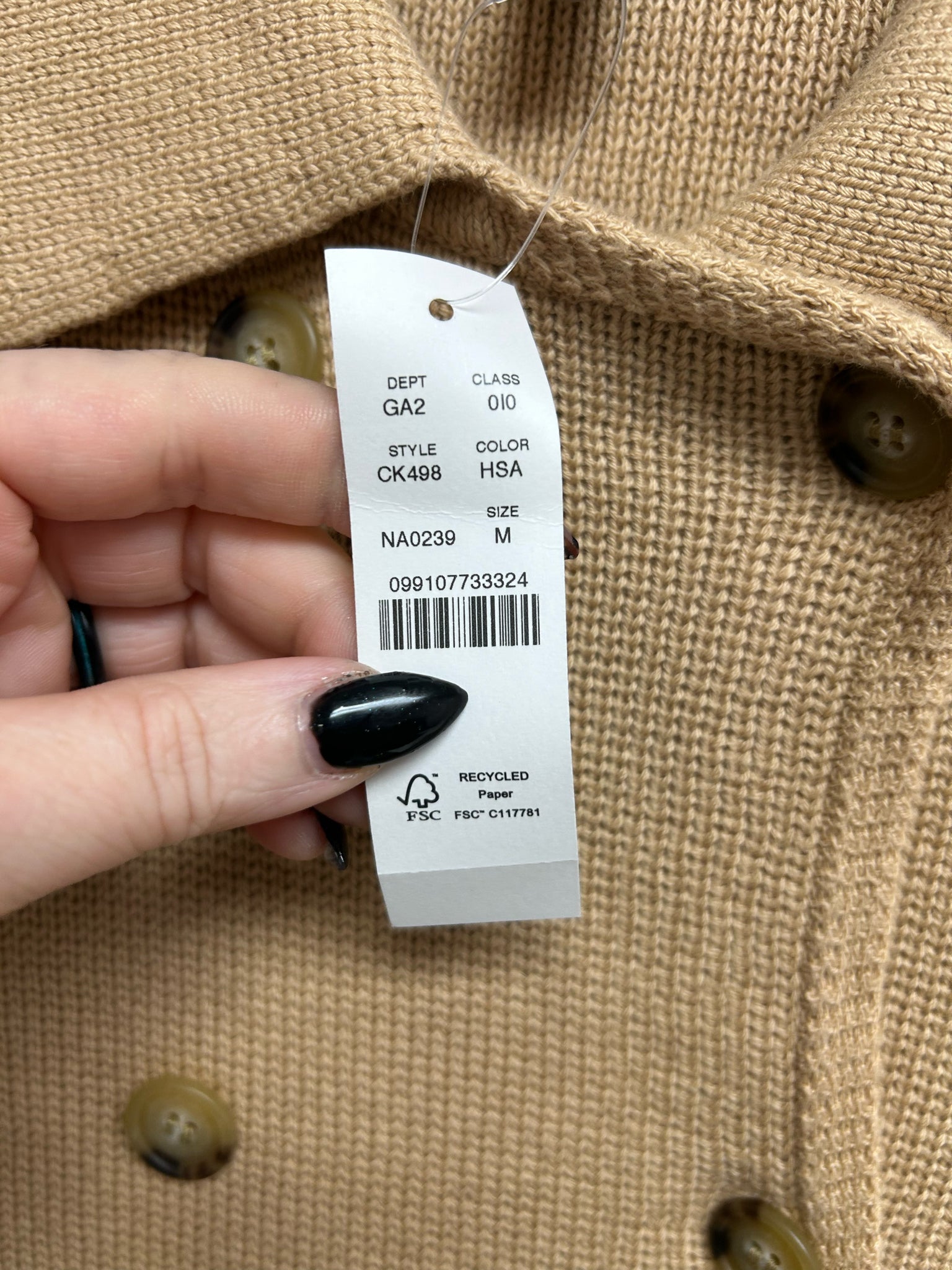 NWT JCREW MARIELLE CROPPED CARDIGAN CARMEL KNIT SIZE MEDIUM