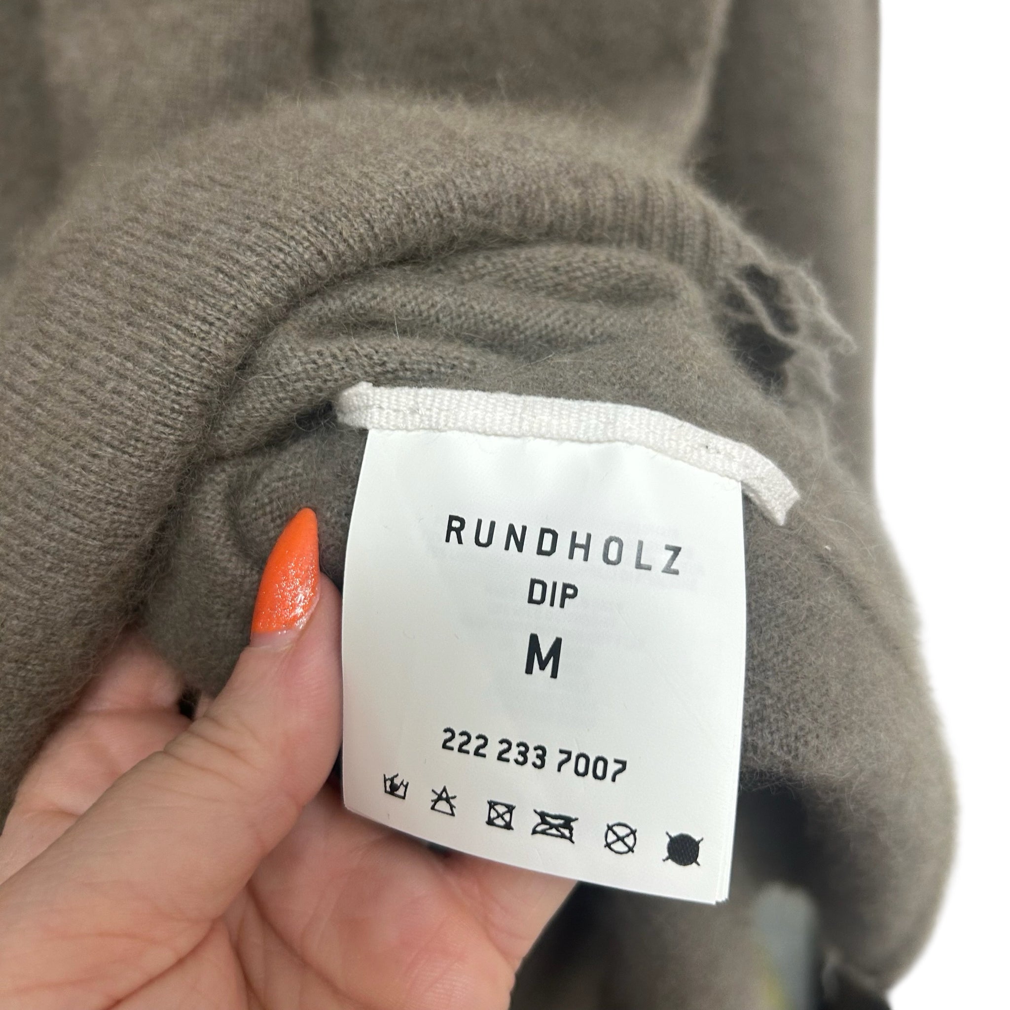 RUNDHOLZ DIP WOOL BLEND OVERSIZED RELAXED TUNIC SWEATER SIZE MEDIUM