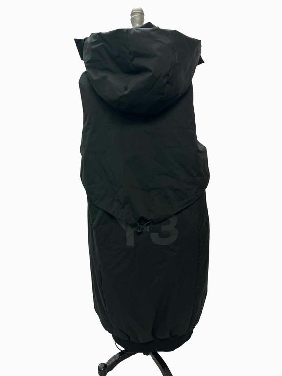 ADIDAS  Y-3 YOHJI YAMAMOTO LONG DOWN HOODED PUFFER VEST SIZE: S