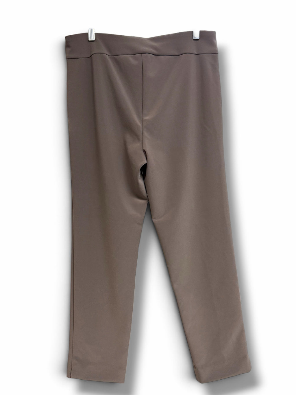 NWT KRAZY  LARRY TAN PULL ON MICROFIBER ANKLE PANTS SIZE 12