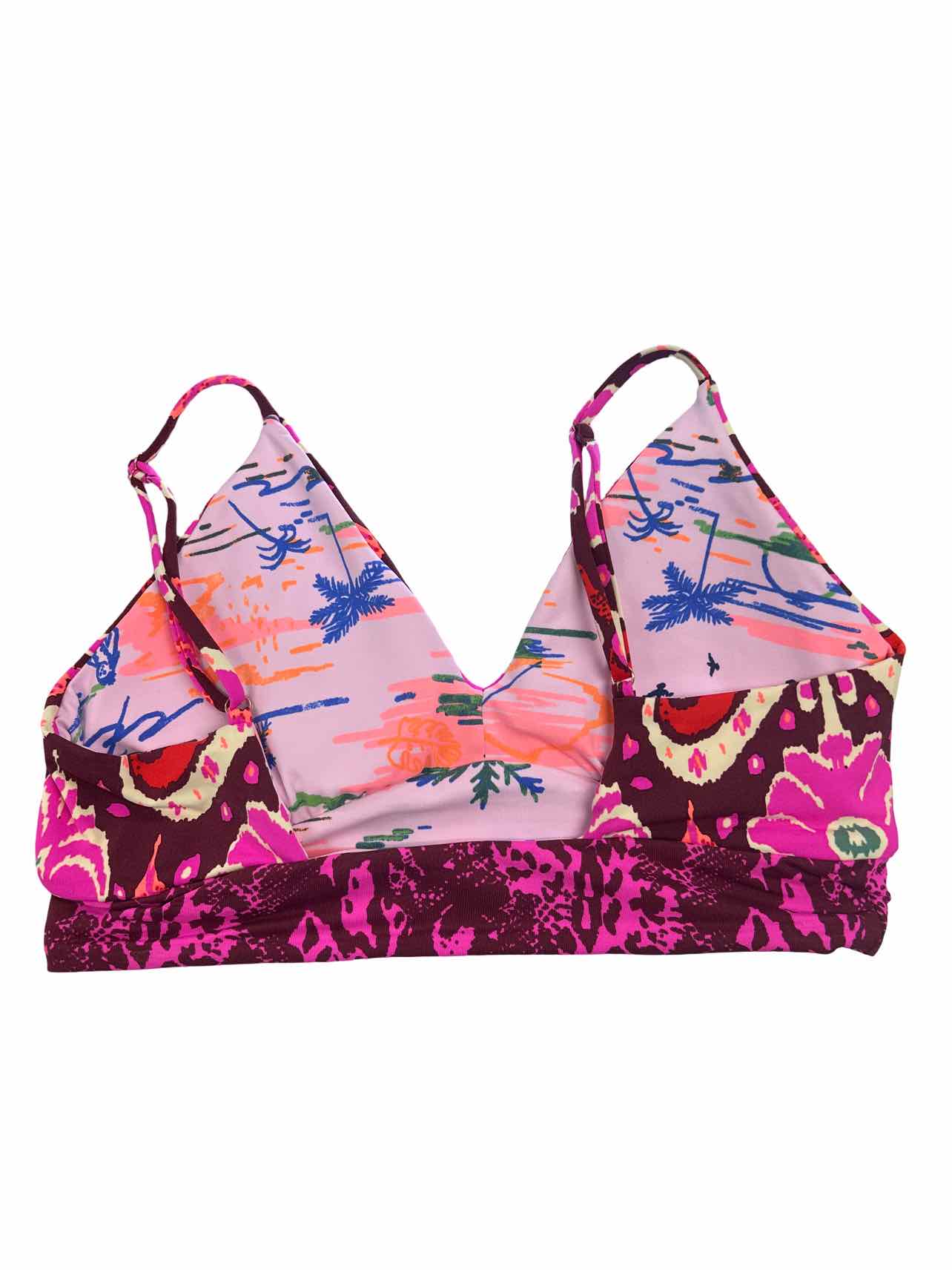 MAGII NWT REVERSIBLE SWIM TOP PALMS SIZE: M