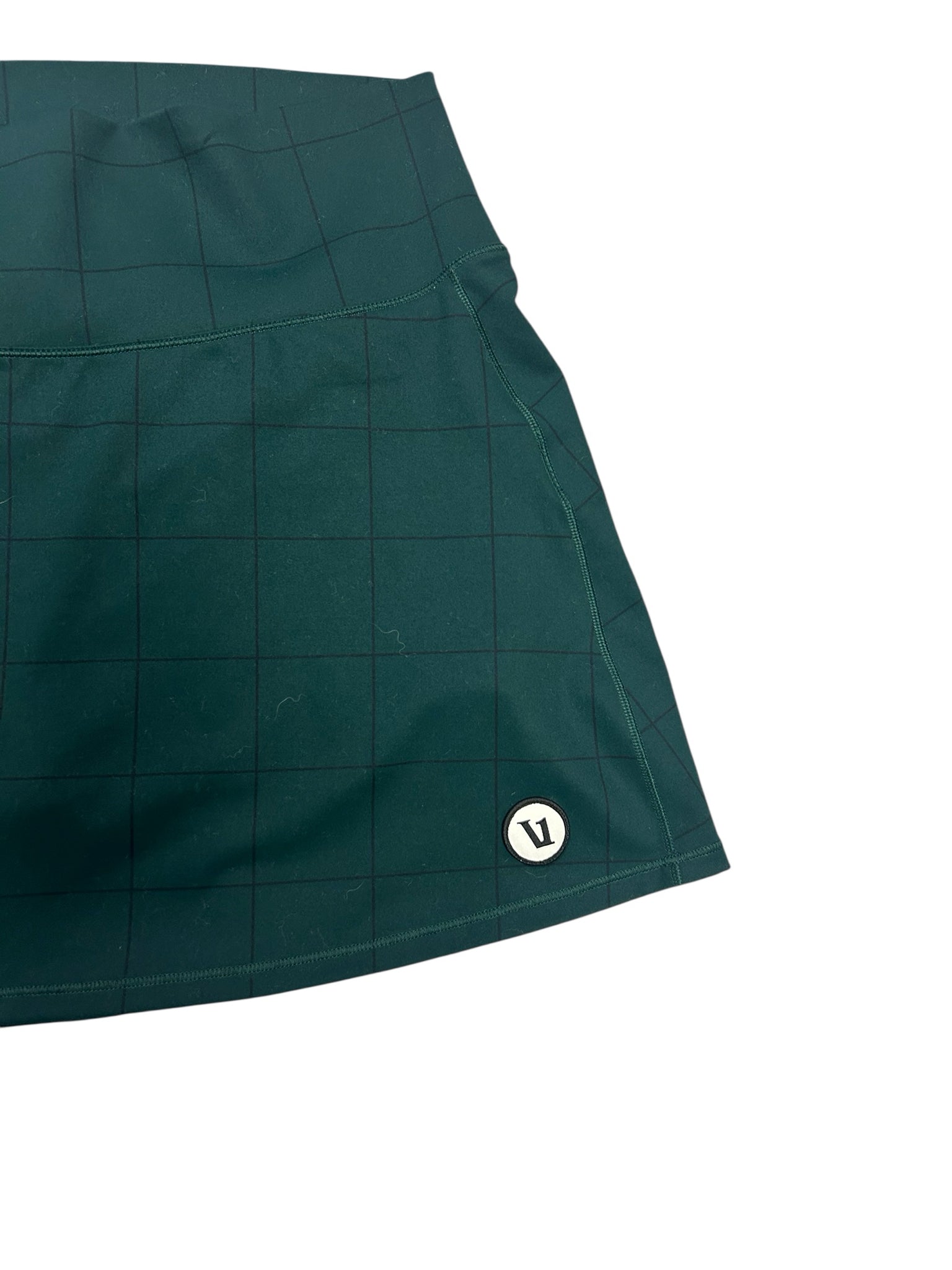 VUORI WINDOWPANE VOLLEY TENNIS SKORT GREEN SIZE XL