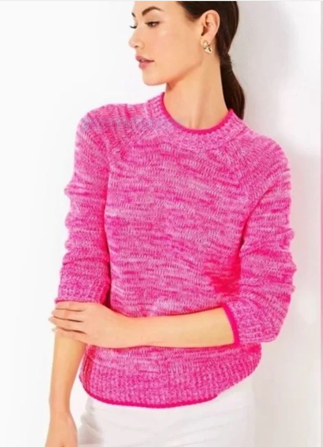 LILLY PULITZER NWT DEBA PASSION FRUIT PINK MARL 018336   SIZE: L