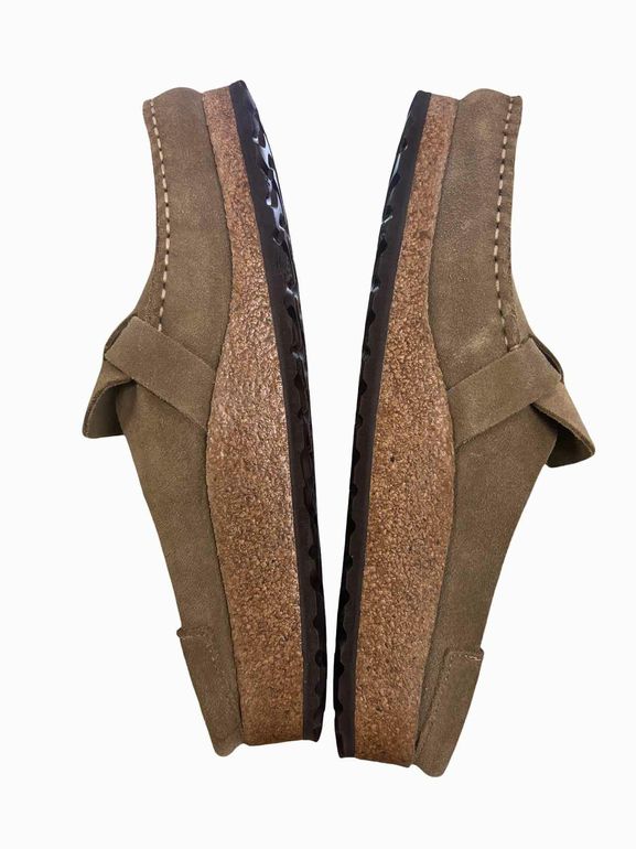 BIRKENSTOCK BUCKLEY SUEDE LEATHER MULES SIZE: 40
