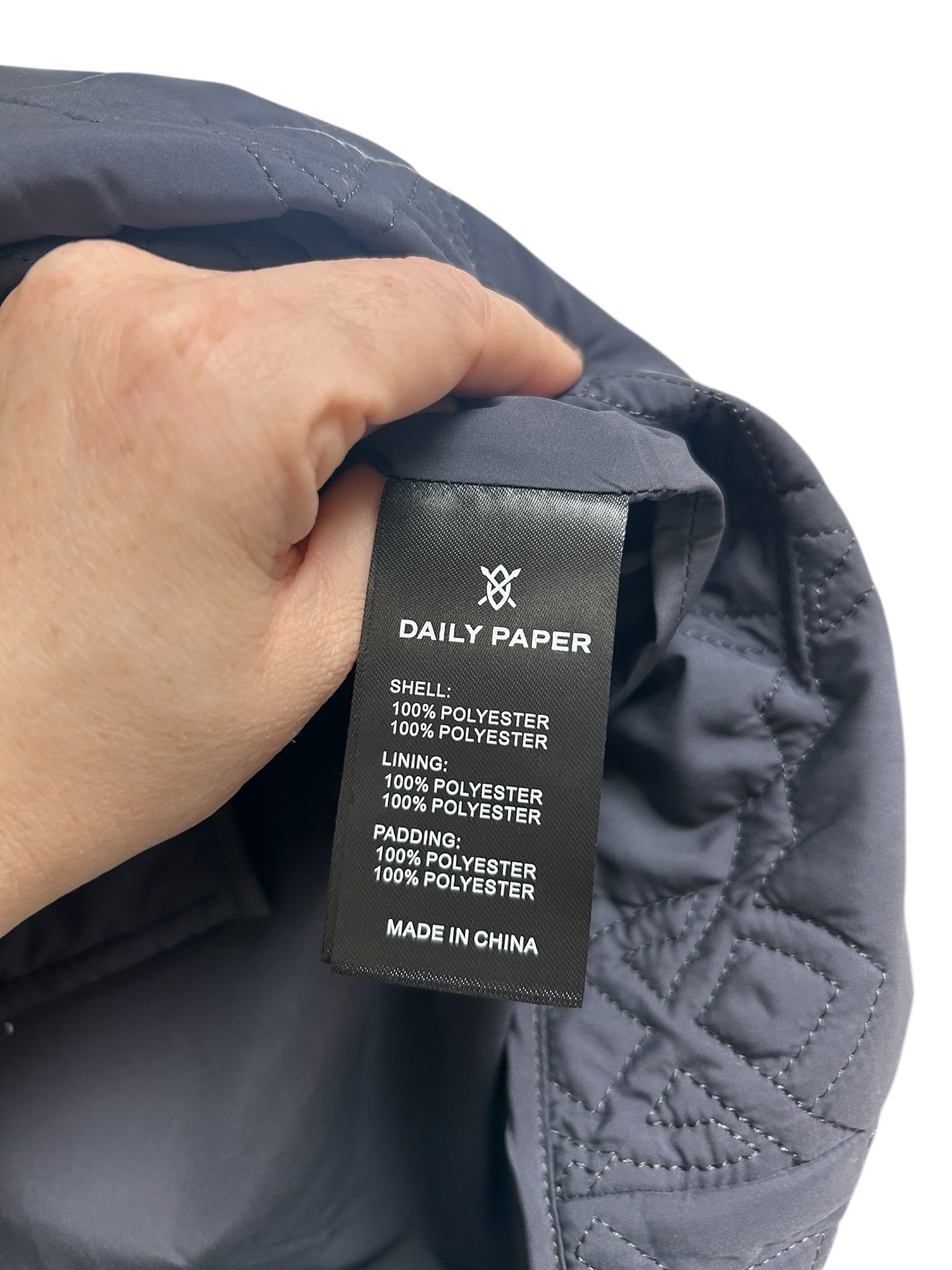 DAILY PAPER PHILIPA QUILTED MINI GRAY SKIRT SIZE XL