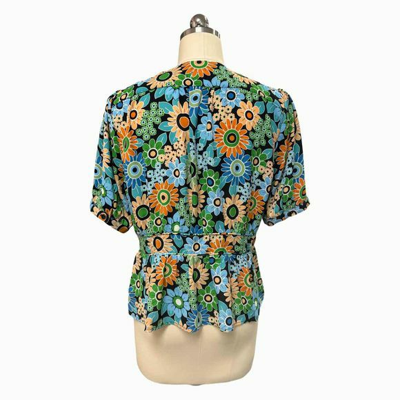 CABI 5900 HAPPY FLORAL TOP SIZE M