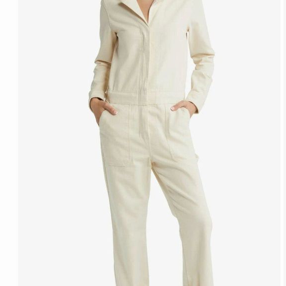 FAHERTY OVERLAND STRETCH ORGANIC COTTON JUMPSUIT SIZE: S