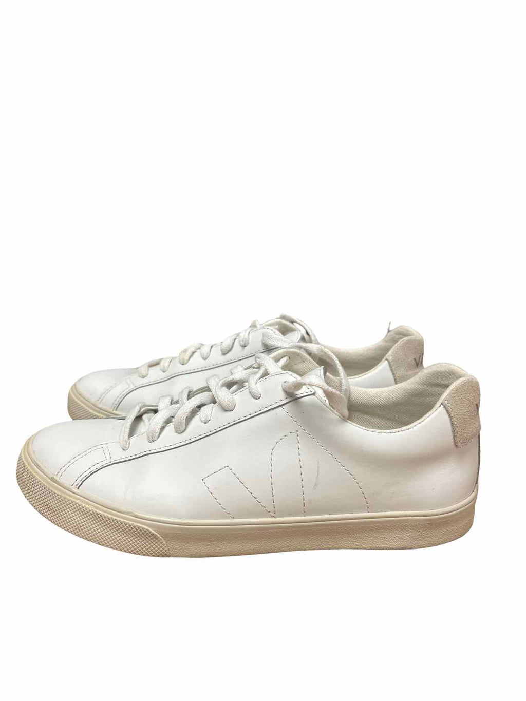 VEJA ESPLAR LEATHER LOGO SNEAKERS SIZE: 8