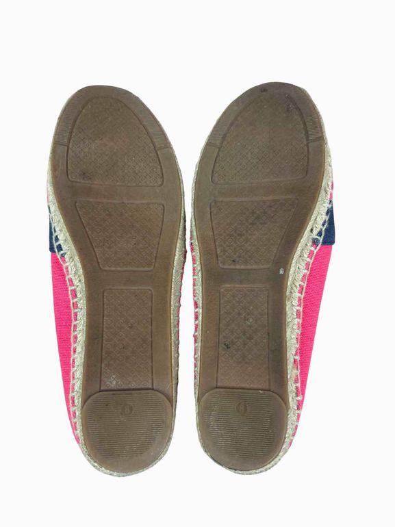 TORY BURCH CANVAS ESPADRILLES SIZE: 8