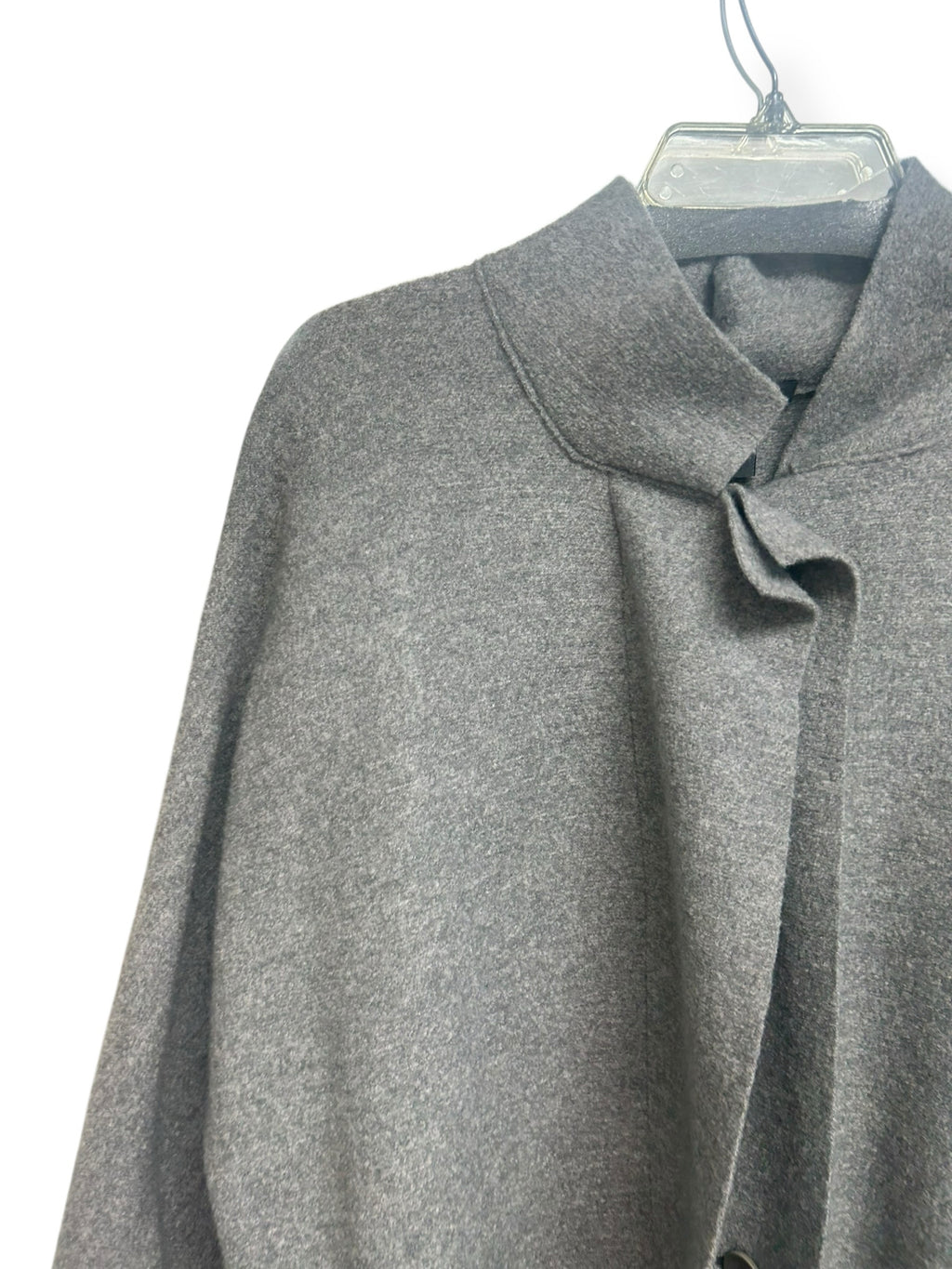 OSKA BOILED WOOL OVERSIZED LAGENLOOK LONG LINE GRAY COAT SIZE 1