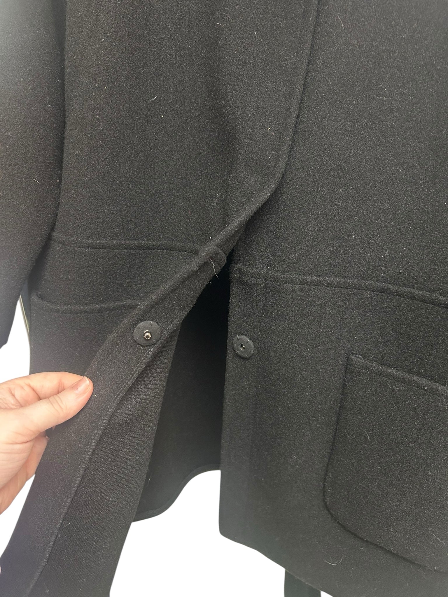 SARA CAMPBELL BOXY SNAP WOOL LIKE  SNAP CROPPED JACKET SIZE XL