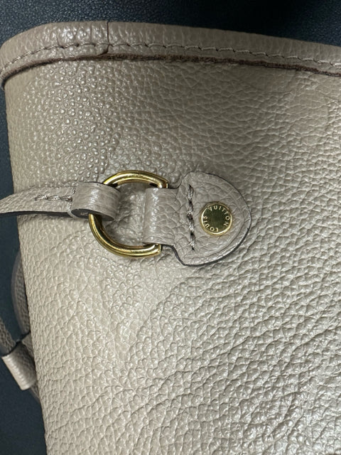 LOUIS VUITTON NEVERFULL MM TURTLEDOVE MONOGRAM EMPREINTE LEATHER WITH POUCH