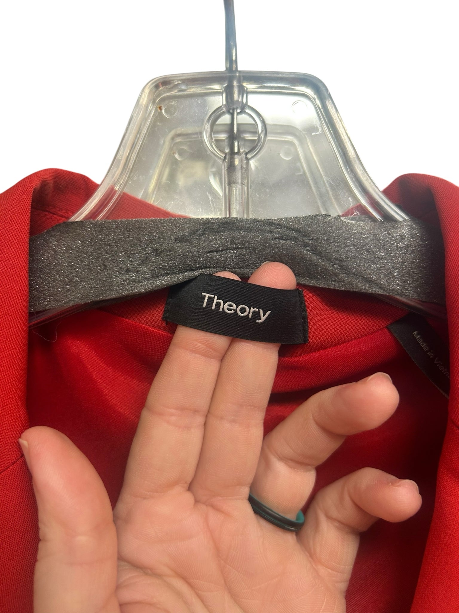 THEORY CARISSA CLASSIC WOOL BLEND BLAZER SIZE 8