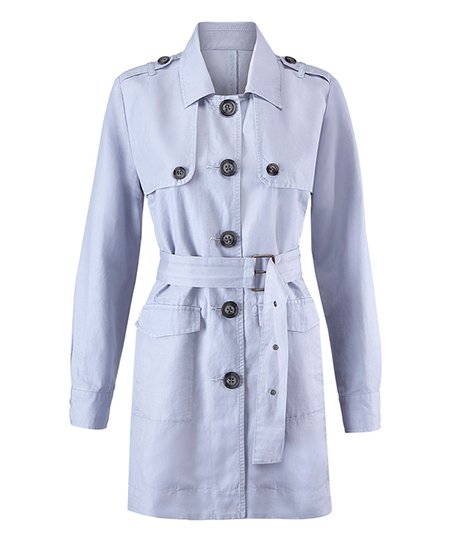 CABI SUMMER TANNER GRAY TRENCH STYLE 5296 SIZE L