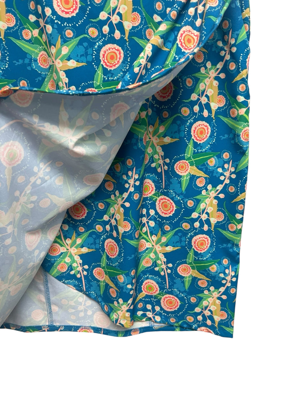 RIPSKIRT HAWAII WRAP SKIRT TROPICAL BLUE AUSSIE FLORAL PRINT SIZE LARGE - WEARHOUSE  CONSIGNMENT