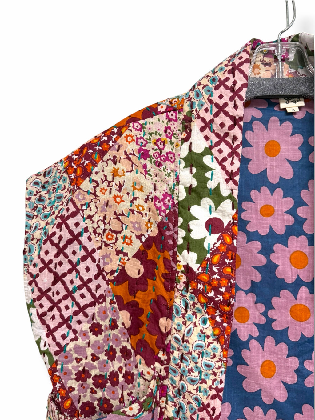 BOUTIQUE  IVY JANE PATCHWORK QUILTED VEST ONE SIZE