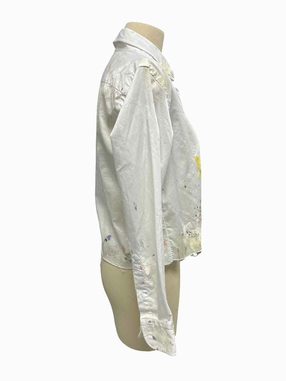 ANTHROPOLOGIE RAQUEL ALLEGRA ARTIST CROP TOP INSPIRED BY PAINTERS SIZE: 00