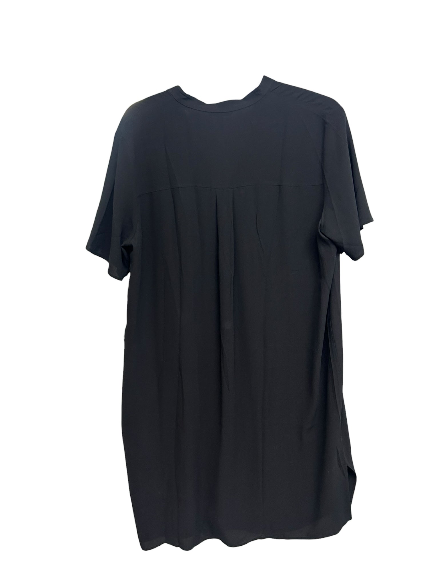 NWT EILEEN FISHER SILK MANDARIN COLLAR BUTTON UP SHIFT DRESS SIZE XL