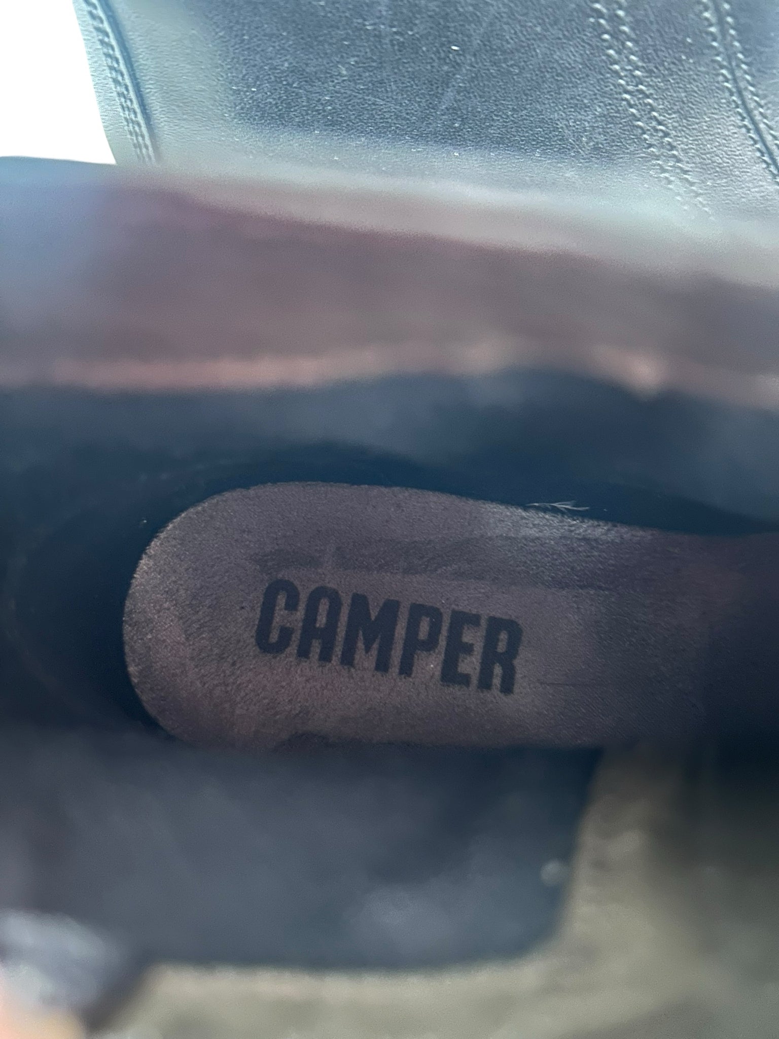 CAMPER BLACK LEATHER WALDEN CHELSEA CHUNKY ANKLE BOOTS SIZE 38 US 7.5