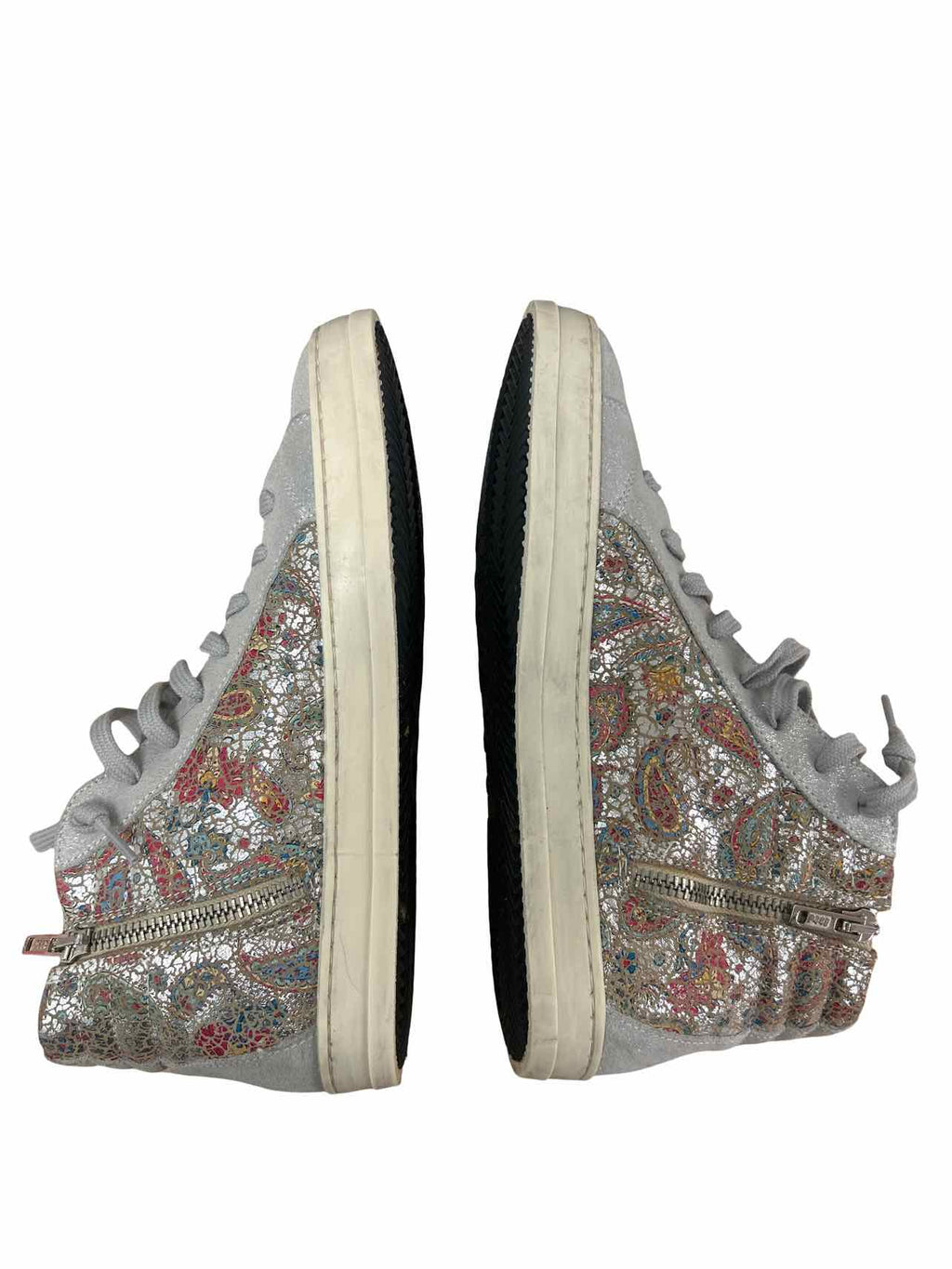 ANTHROPOLOGIE P448 PAISLEY SKATE HIGH-TOP SNEAKER SIZE: 38
