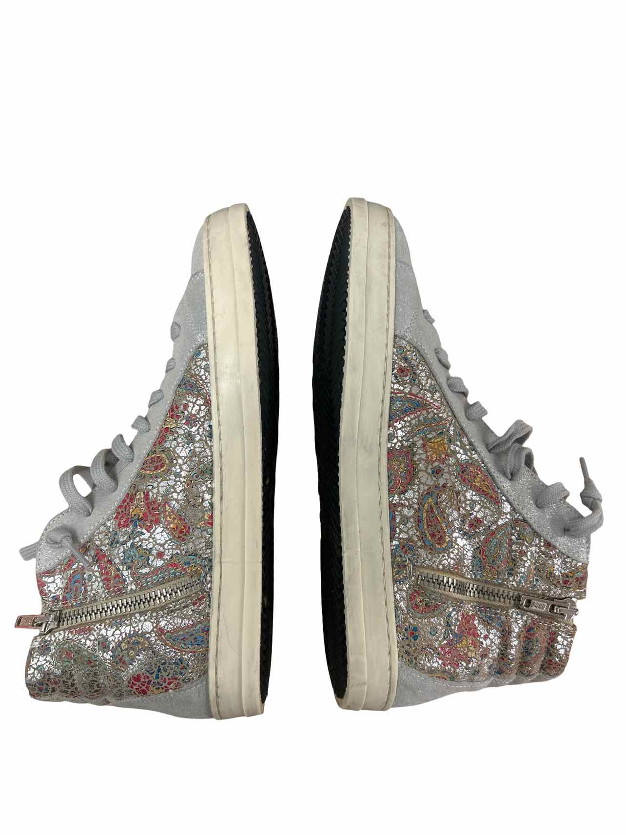 ANTHROPOLOGIE P448 PAISLEY SKATE HIGH-TOP SNEAKER SIZE: 38