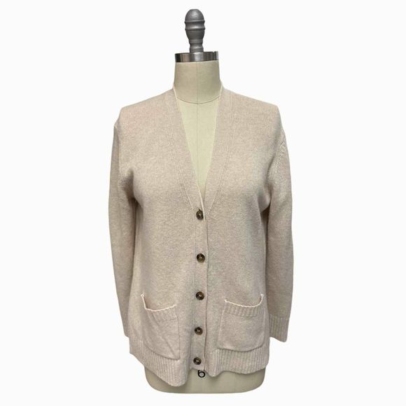 JENNI KAYNE BARRET WOOL CASHMERE BLEND OAT CARDIGAN SIZE XS