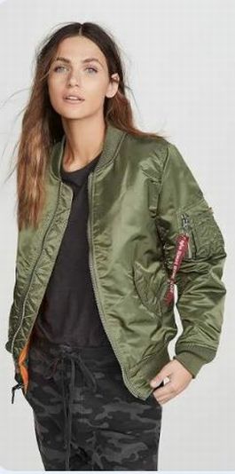 ALPHA INDUSTRIES MA-I NYLON BOMBER GRAY  REMOVABLE COLLAR JACKET SIZE XS