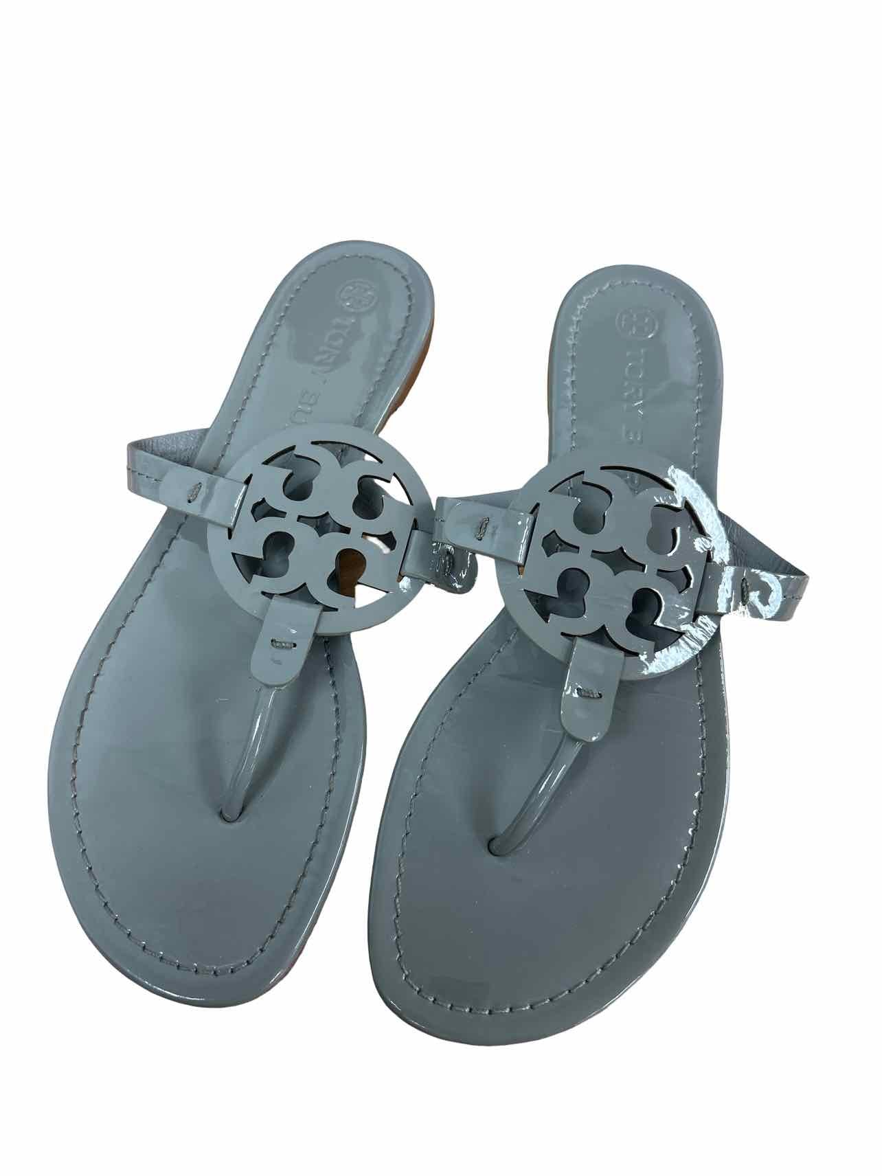 TORY BURCH PATENT MILLER SANDAL SIZE: 11