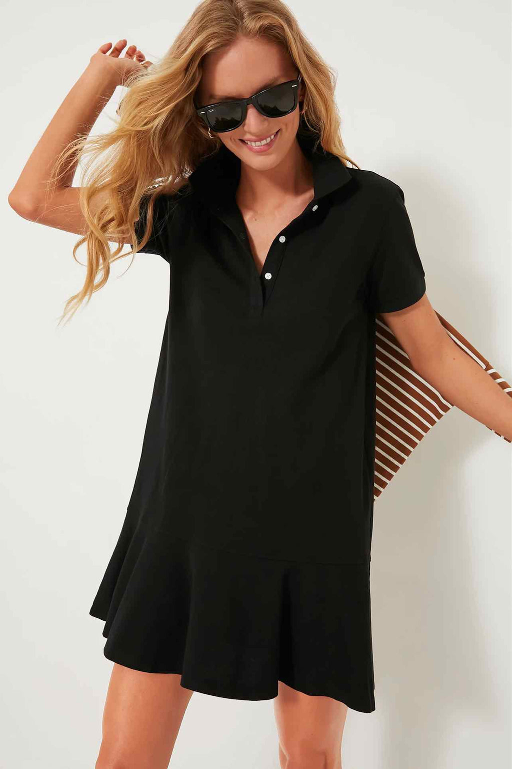 TUCKERNUCK MAY PIQUE POLO DRESS SIZE:S