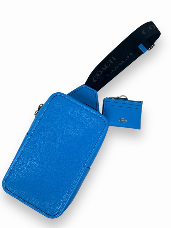 COACH SULLIVAN REFINED PEBBLE CROSSBODY WITH CARDHOLDER