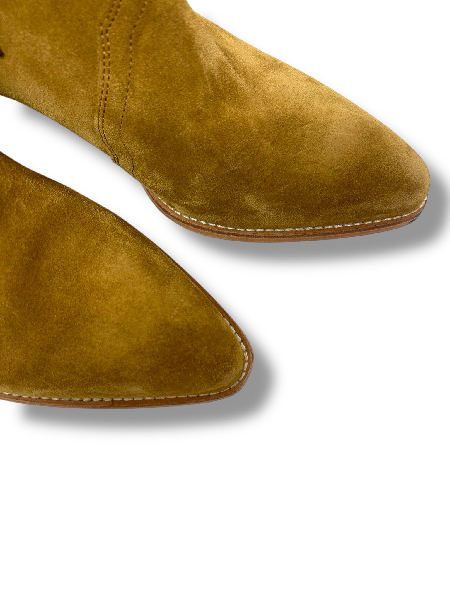 FREE PEOPLE  FRONTIER WESTERN BOOTIE TAN SUEDE SIZE 41